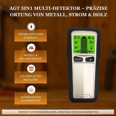 Wanddetektor digitaler Metalldetektor