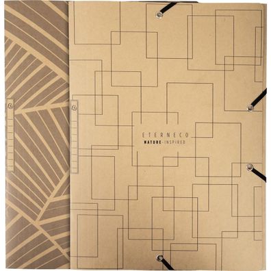 Exacompta 55847E Exacompta Sammelmappe Eterneco, DIN A4, aus Karton, natur