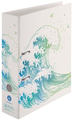 herlitz 50033393 herlitz Motivordner maX. file GREENline Welle, A4