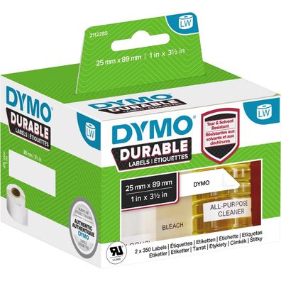 Dymo 2112285 LW-Kunststoff-Etiketten 25 x 89 mm 2x 350 St