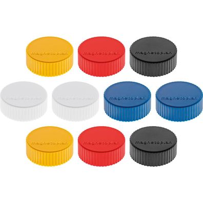 magnetoplan 1660010 magnetoplan Discofix Rundmagnet "magnum", farbig sortiert