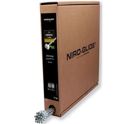 Brems-Innenzug Ceramic Turbo, 50 Stück in Box Walzennippel, Ø=1,6mm, L=2050mm