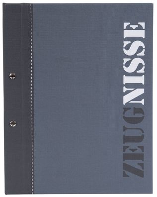 Goldbuch 36 114 Zeugnismappe - A4, 10 Hüllen, 2-colored blau