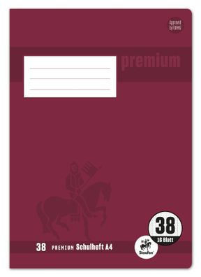 Staufen® 734010338 Heft Premium LIN 38 - A4, 16 Blatt, 90 g/qm, kariert, perforiert,