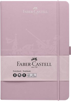 Faber-Castell 10027826 Notizbuch - A5, kariert, 194 Seiten, rose shadows