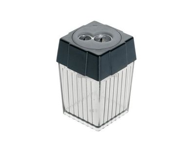 Alco 3015-11 Doppel-Dosenbleistiftspitzer, für 7,8 und 11mm, Kunststoff, quadratisch,