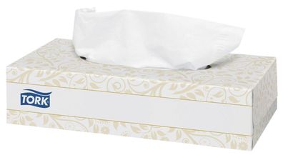 Tork® 130044 Kosmetiktücher - 20 x 20,8 cm, weiß, Box 100 Tücher
