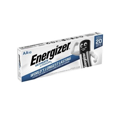 Energizer E301535500 Batterie Ultimate Lithium Mignon (AA) 1,5 Volt, 10 Stück