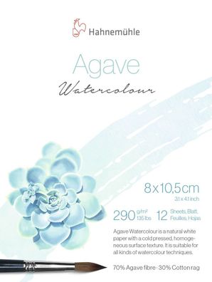 Hahnemühle 10625400 Skizzenblock - 8 x 10,5 cm, 290 g/qm, naturweiß