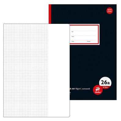 Staufen® 734012225 Schulheft Oberschule Lineatur 25 liniert DIN A4 Außenrand, 20 Blat