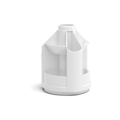 Organizer drehbar Kunststoff Stiftehalter 1 Stück Weiß