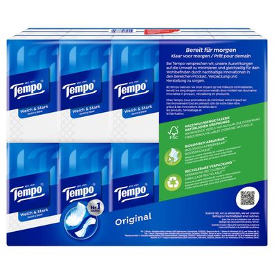 Tempo 7322540788709 Taschentücher Klassik 4-lagig weiß 30er Pack