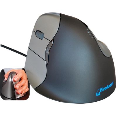 Bakker Elkuizen BNEEVL4 BakkerElkhuizen Maus Evoluent 4 VerticalMouse links USB retai