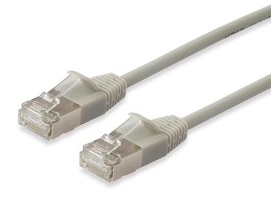 Equip 606113 Equip Patchkabel Cat6A F/FTP 2xRJ45 0.50m beige Slim LSZH