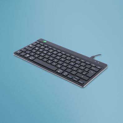 R-GO Tools Rgocodewdbl R-Go Tastatur Compact Break DE-Layout schwarz