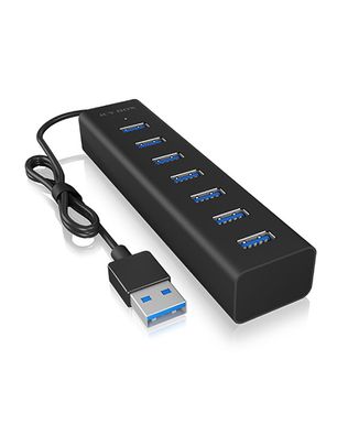 RaidSonic 60819 RaidSonic ICY BOX IB-HUB1700-U3 7 Port USB 3.0 Hub