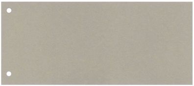 Q-Connect® KF00513 Trennstreifen - 190 g/qm Karton, grau, 100 Stück