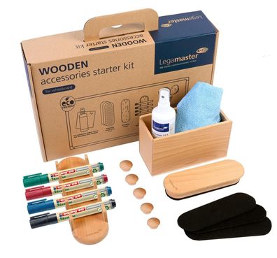 Legamaster 7-125600 WOODEN Whiteboard Zubehörset 17-teilig