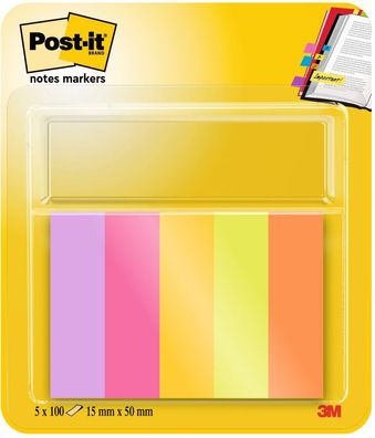 Post-it® 670-5-TFEN Page Marker - 15 x 50 mm, sortiert, 5 x 50 Streifen