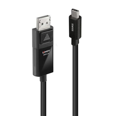 Lindy 43341 Lindy 1m USB Typ C an DP 4K60 Adapterkabel mit HDR