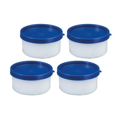 Westmark 25742270 4 Westmark Frischhaltedosen Trio 3,9 cm hoch weiß 0,1 l