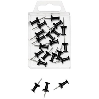 WEDO 54101 Pinnnadeln Diabolo schwarz 20St