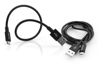Verbatim 48875 Verbatim Micro USB Cable Sync & Charge 100cm black + 30 cm black