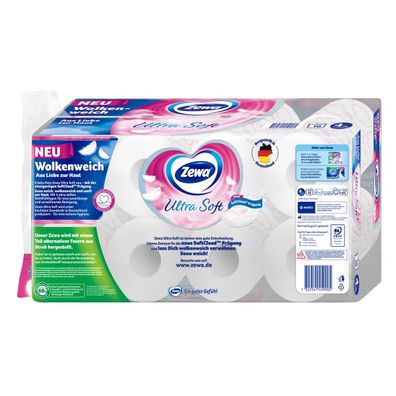 Zewa 39107 Zewa Toilettenpapier Ultra Soft 4-lagig 16 Rollen