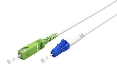 Goobay 59614 Glasfaserkabel (FTTH), Singlemode (OS2) White, weiß (Simplex), 20 m Lich