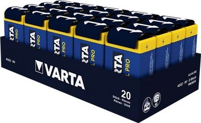 Varta 49694 6LR61/6LP3146/9 V Block (4022) Alkali-Mangan Batterie (Alkaline), 9 V