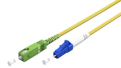 Goobay 59649 Glasfaserkabel (FTTH), Singlemode (OS2) Yellow, Gelb (Simplex), 2 m Lich