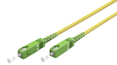 Goobay 59641 Glasfaserkabel (FTTH), Singlemode (OS2) Yellow, Gelb (Simplex), 5 m Lich