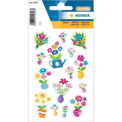 HERMA 15706 Aufkleber Blumen 15St