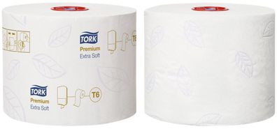 Tork® 127510 Toilettenpapier Midi für T6 System - extra weich, 3-lagig, 27 Rollen à 7