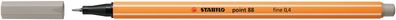 STABILO® 88/93 Fineliner - point 88 - warmgrau