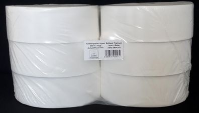 186042010 Toilettenpapier Gigant Brilliant Premium- 2-lagig, 360 m, 6 Rollen