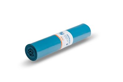 DEISS 10213 Müllsack Recycling Kimaneutral - 120 Liter, blau, 25 Stück