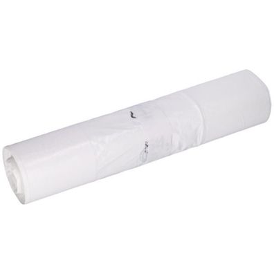 DEISS 96030 Müllsack Recycling - 60 Liter, weiß, 50 Stück, weiß, Recycling-LDPE