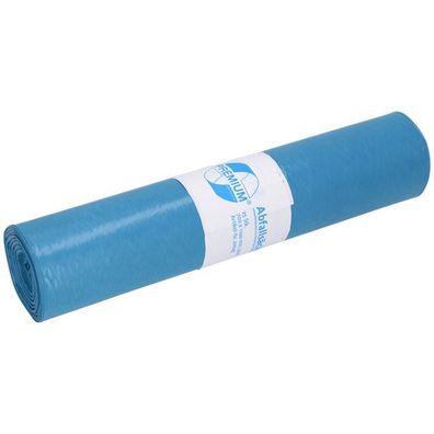 DEISS 20055 Müllsack Recycling - 120 Liter, blau, 25 Stück, Recycling-LDPE