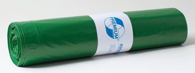 DEISS 12703 Müllsack Recycling - 70 Liter, grün, 25 Stück, Recycling-LDPE
