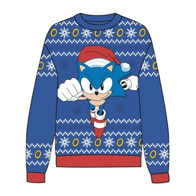 Sonic Xmas Pullover – Warmer Kinder Strickpulli für Weihnachten