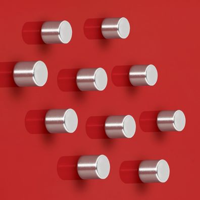 SIGEL BA701 SuperDym-Magnete C5 "Strong", Zylinder-Design, Ø 10 mm, 10 Stück