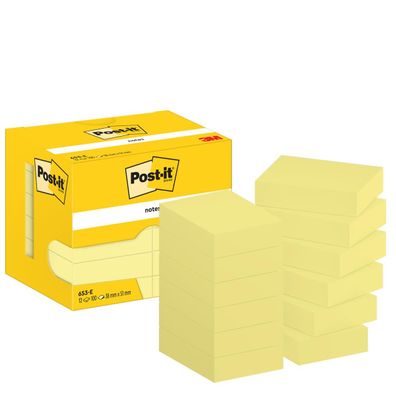 Post-it® 7100290163 Post-it® Haftnotizen Standard 653 gelb 12 Blöcke