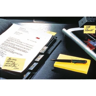 Post-it® 655 CY Haftnotizblock - 76 x 127 mm, gelb, 12x 100 Blatt Karton