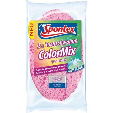 Spontex 2137600 Spontex ColorMix Schwammtücher 3 St