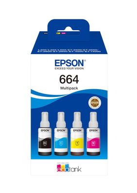 Epson C13T664640 Epson EcoTank 4-colour Multipack T 664 T 6646