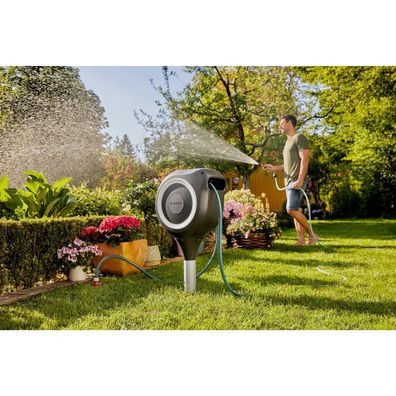 Gardena 18616-20 Gardena Garten-Schlauchbox RollUp M (weiß) 20 m
