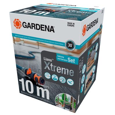 Gardena 18490-20 Gardena Textilschlauch Liano Xtreme 1/2 , 10m Set + Adapter