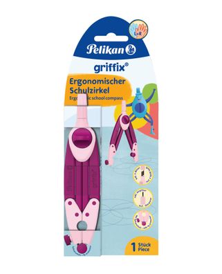 Pelikan 700955 griffix Schulzirkel Sweet Berry Hängefaltschachtel(S)