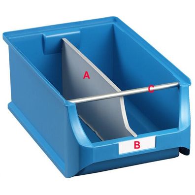 allit 455540 Trennsteg für Sichtlagerkasten ProfiPlus Box 2 / 2L